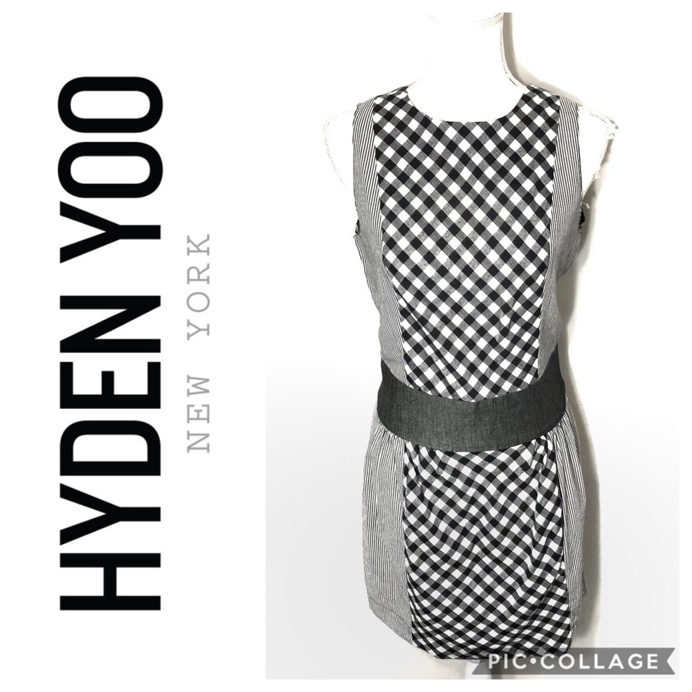 Hyden Yoo Gingham Sheath Dress Sz 6